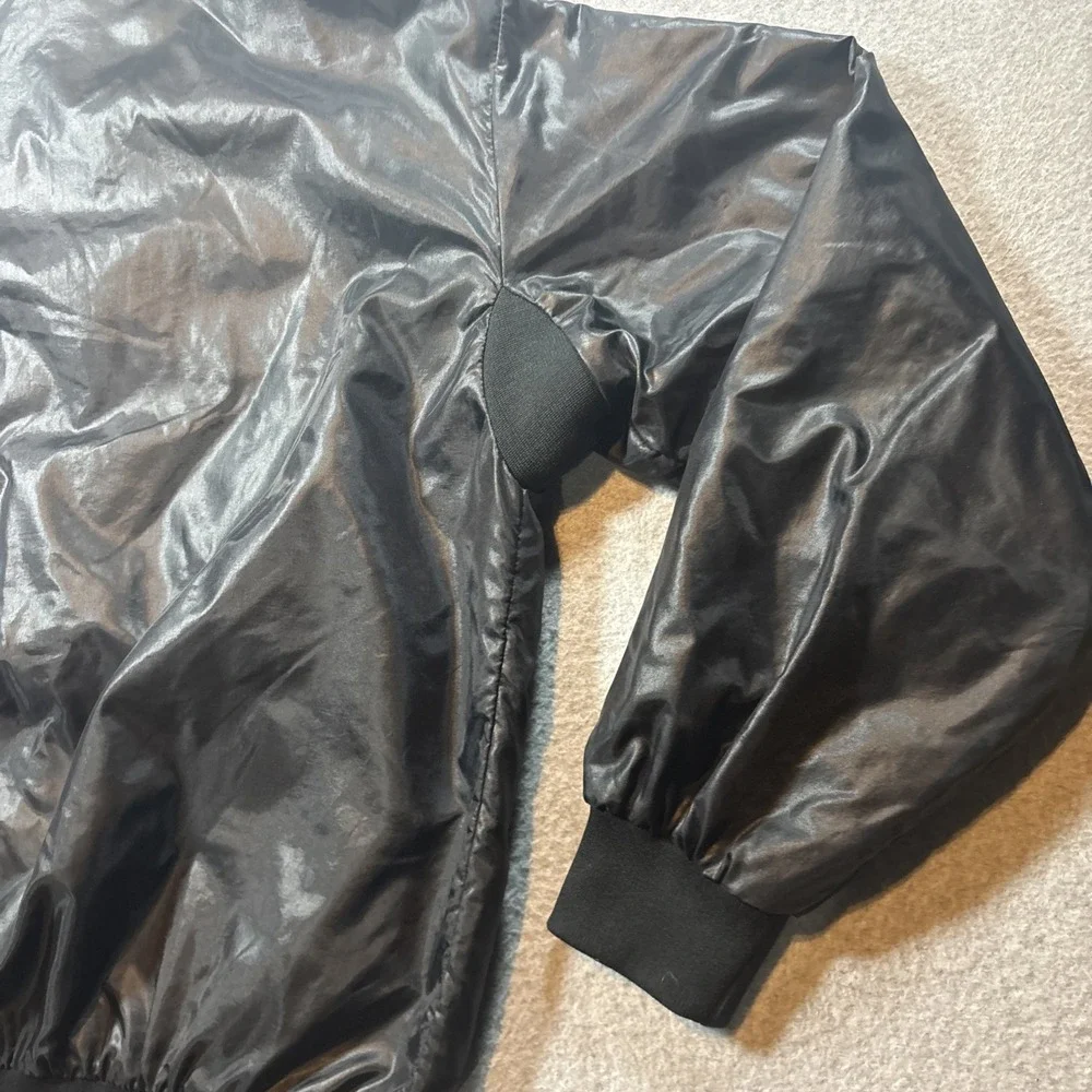 Turnburry Classics Golf 100% Nylon Black Zip Up Jacket Windbreaker Bomber Mens L